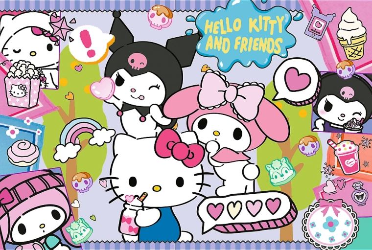 Puzzle Hello Kitty Trio déjanté 300 pièces