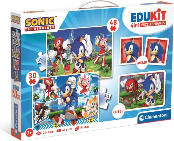 Clementoni Ensemble de jeux Sonic 4 en 1