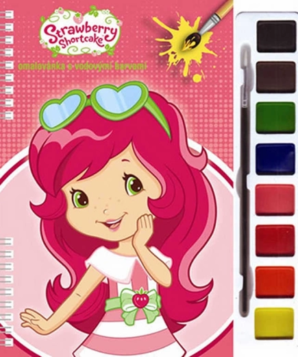 Coloriage Akim avec peintures à l’eau Fraisette (Strawberry Shortcake)