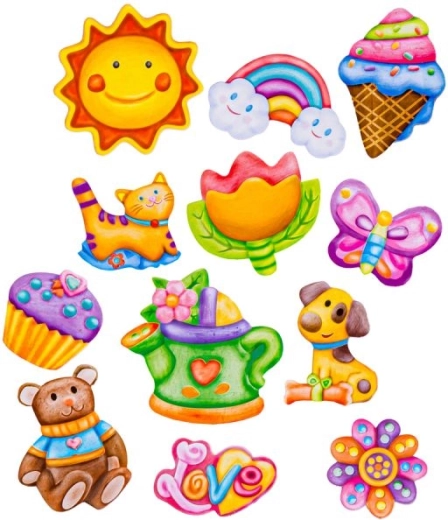 Motifs mignons et colorés
