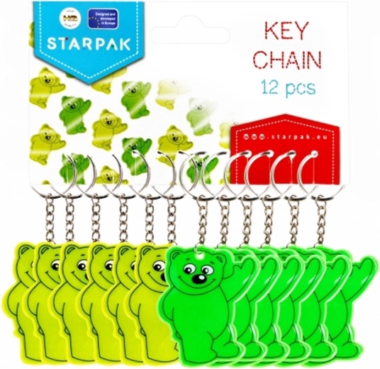 Porte-clés réfléchissant ourson - 1 pièce