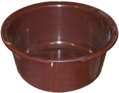 Bassine en plastique 42 cm marron