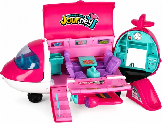 Avion pliable 2-en-1 avec intérieur de jeu