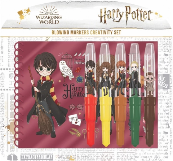 Feutres soufflants avec carnet Harry Potter