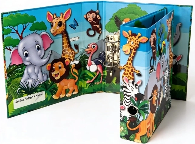 Classeur à levier design A4 7,5 cm ZOO