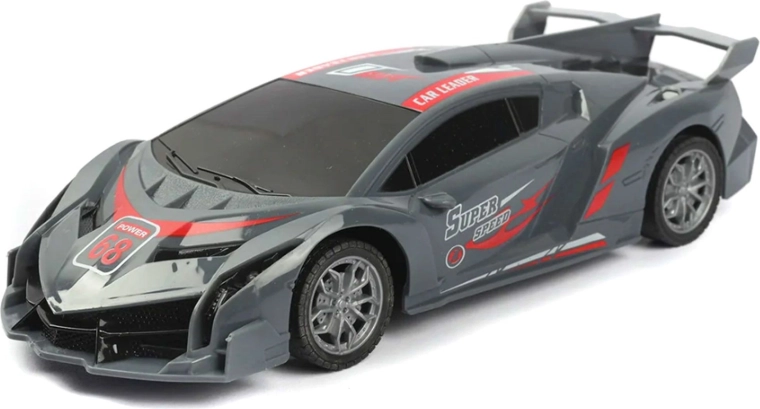 Voiture RC sportive gris-rouge - 1 pièce