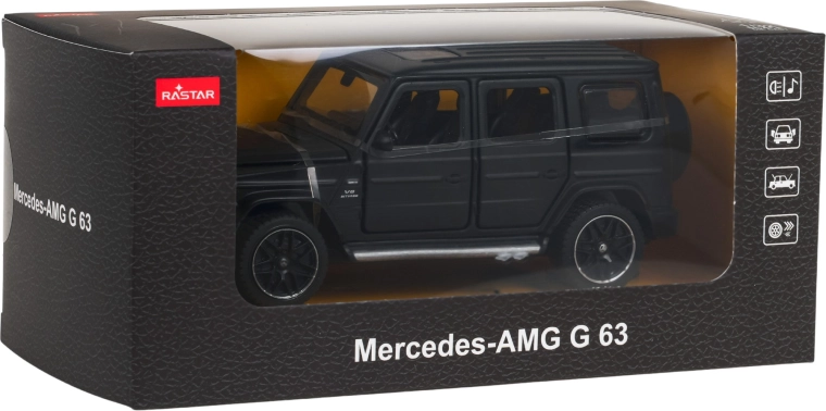 Modèle métallique 1:32 MERCEDES‑AMG G 63 avec fonctions, noir – RASTAR