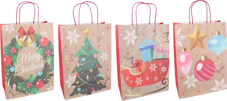 Sac cadeau de Noël M - 1 pièce