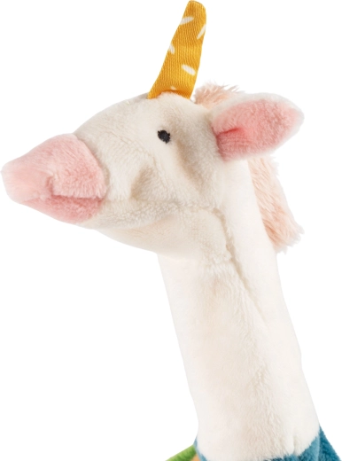 Peluche douce et visages brodés