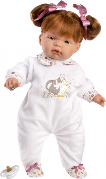 Poupée Joelle 38 cm avec ventre souple et cheveux roux