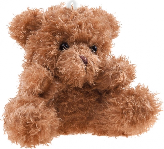 Porte-clés ours en peluche 10 cm – Marron