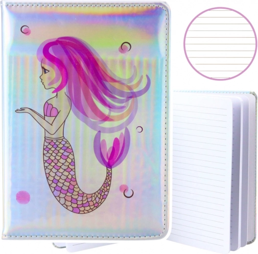 Carnet Sirène Holographique A5 80 Feuilles