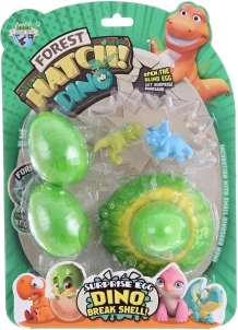 Set de dinosaures dans un œuf avec nid
