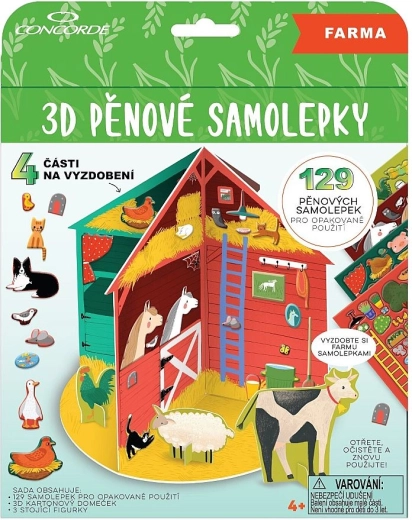Autocollants en mousse 3D Ferme CONCORDE