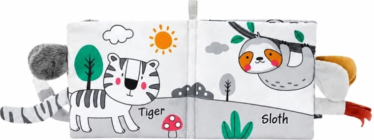 Pages interactives avec des animaux et des éléments en relief