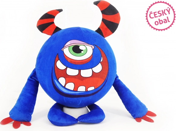Ballon gonflable en peluche - cyclope cornu 30 cm