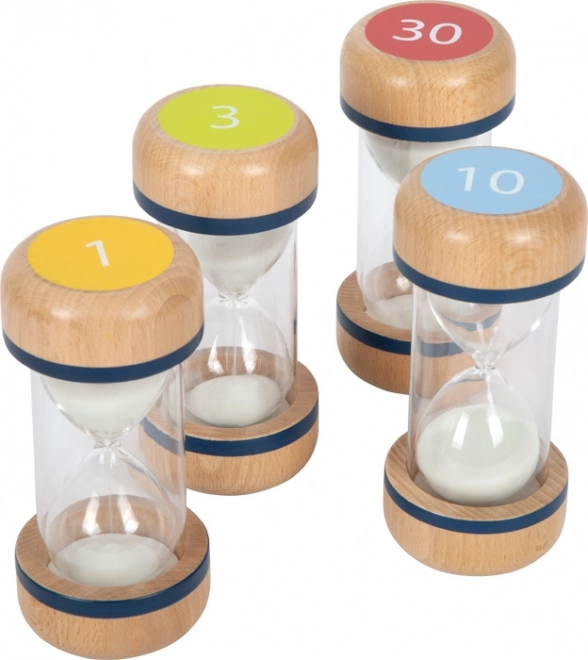 Small foot ensemble de grands sabliers en bois XL