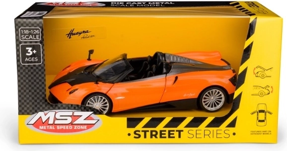 Modèle réduit de voiture MSZ Pagani Huayra Roadster 1:24 orange