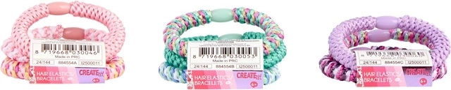 2-en-1 : élastiques à cheveux et bracelets
