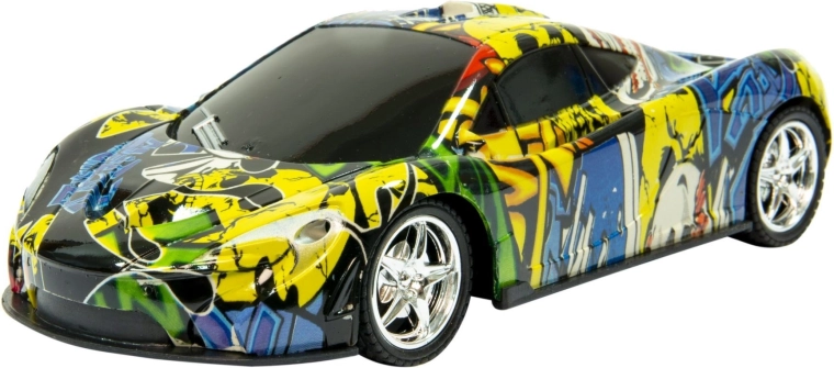 Voiture RC sportive avec design graffiti - 1 pièce