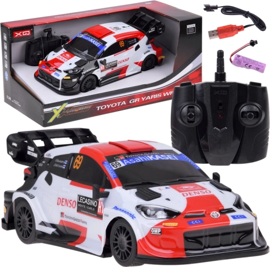 Voiture RC de course Toyota GR Yaris WRC 1:14 sur batterie rechargeable