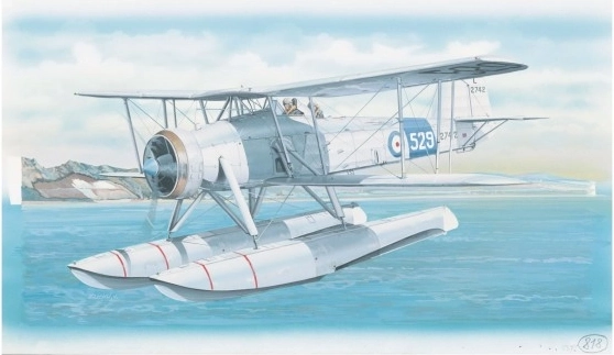 Maquette à monter de l’avion Fairey Swordfish Mk.2 (26,4 × 29 cm)