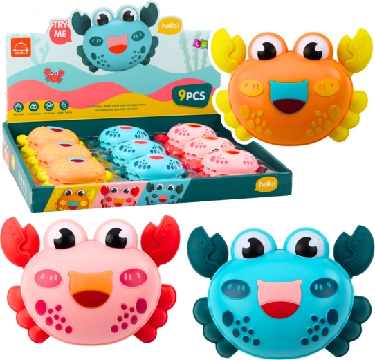 Crabe interactif à roulettes, assortiment de couleurs