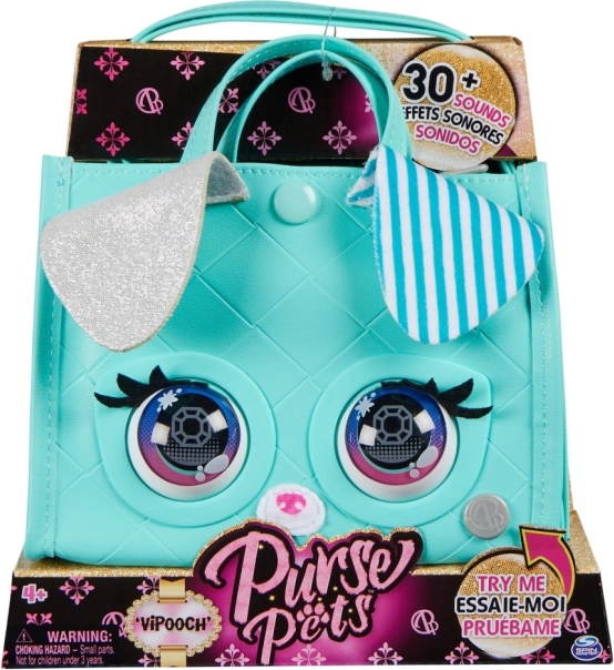 Purse Pets sac interactif VIPooch menthe
