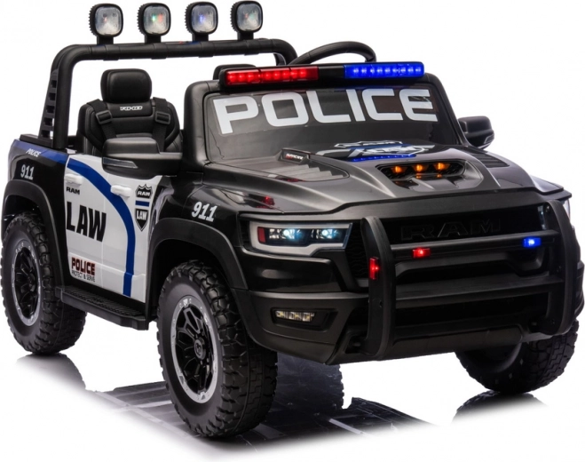 voiture de police électrique RAM pour enfants