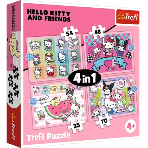 4 puzzles dans un seul emballage