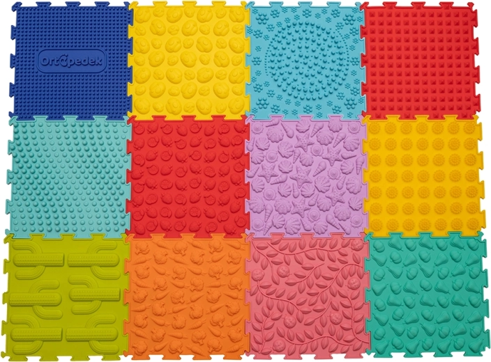 Tapis sensoriels orthopédiques Ortopedek – 12 pièces