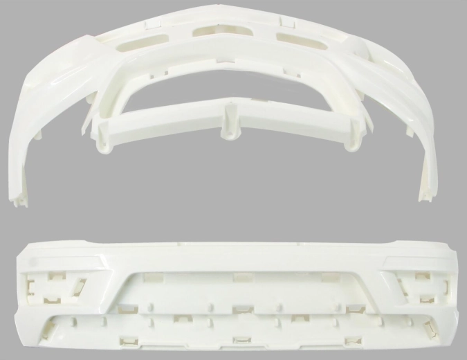 Pare-chocs pour porteur Mercedes-Benz AMG GL63 (avant et arrière) avec pièces de carrosserie, blanc - 1 pièce