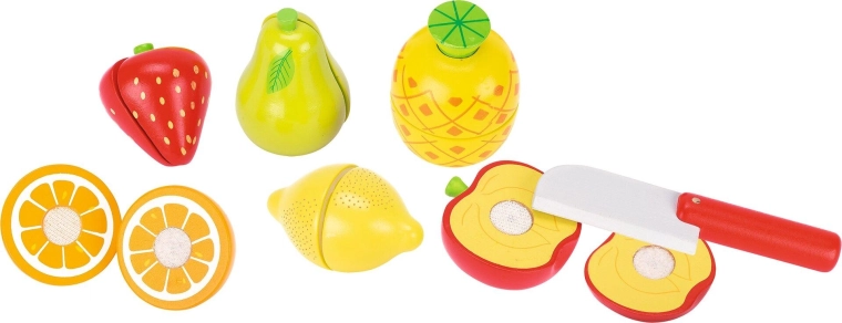 Fruits à découper en bois avec velcro