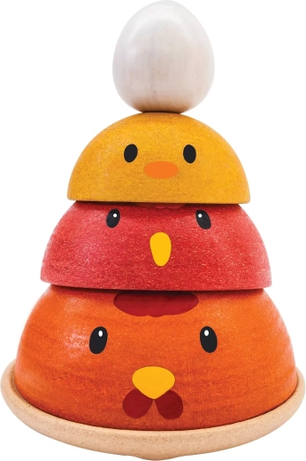 Plan Toys évolution du poussin – jouet en bois à empiler