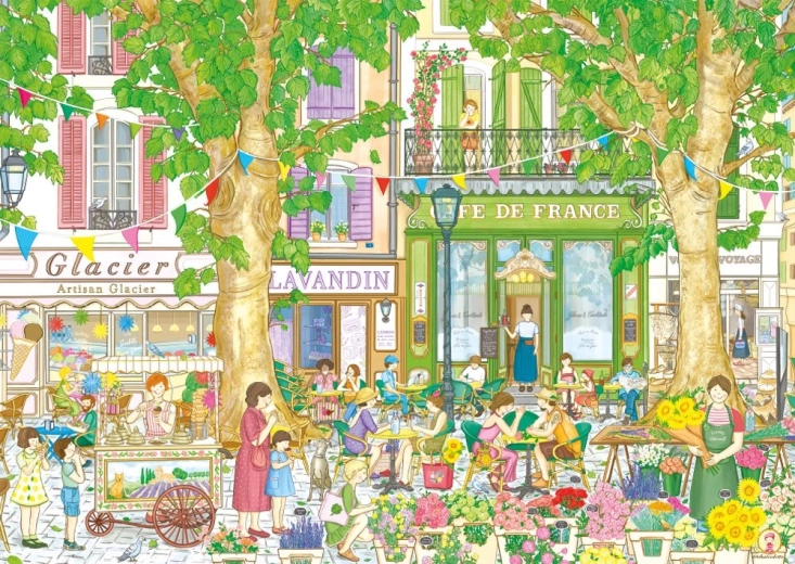 Puzzle Magnolia Café français 1000 pièces
