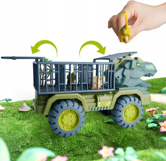 Cage ouvrable pour dinosaures