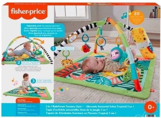 Tapis de jeu éducatif 3 en 1 Forêt tropicale