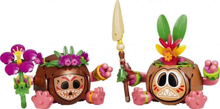 2 personnages Kakamora à construire du film Vaiana