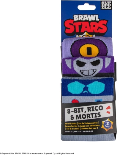 3 paires aux motifs Brawl Stars emblématiques