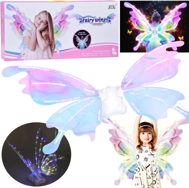 Ailes de fée lumineuses à LED pour enfants