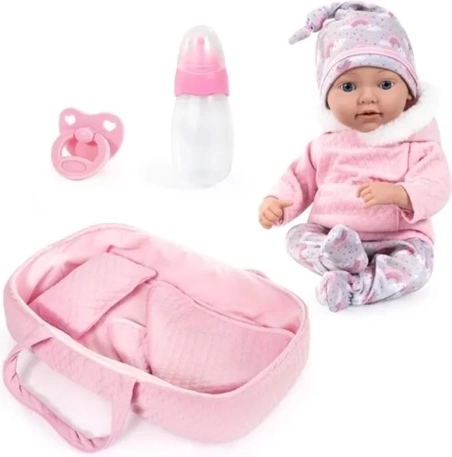 Poupée reborn réaliste Bayer 38 cm avec porte-bébé