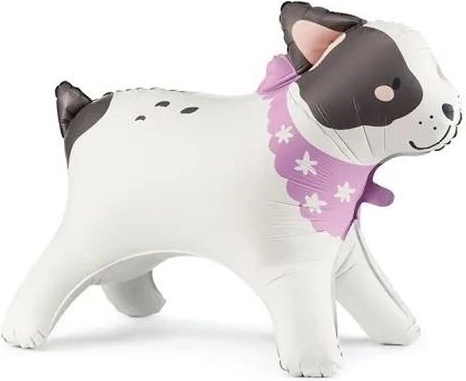 Ballon en aluminium sur pied Bouledogue 75 × 57 cm