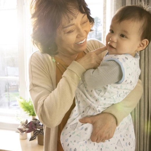 Change nocturne facile grâce à la longue fermeture éclair