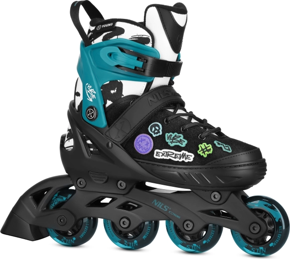 Rollers en ligne NILS Extreme Vibe turquoise – XS (29-32)