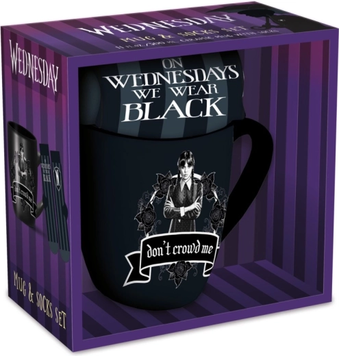 coffret cadeau Wednesday mug 315 ml et chaussettes femme 36–41
