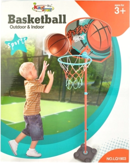 Panier de basket sur pied en boîte