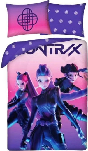 Parure de lit en coton K-Pop Demon Hunters Huntrix 140 × 200 cm