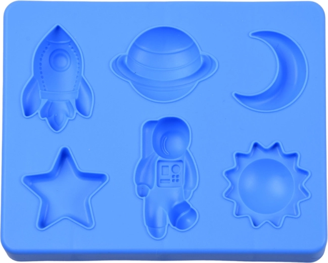 Six moules sur le thème de l’espace