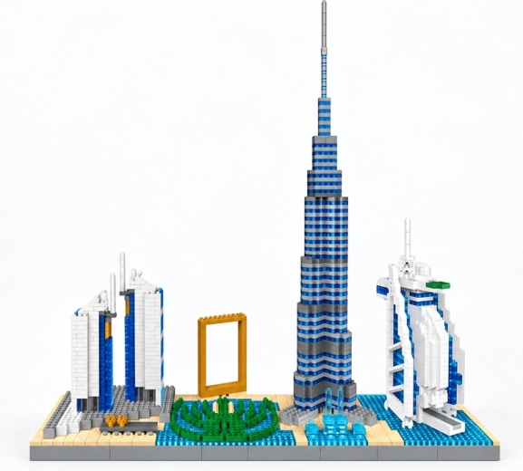 Les monuments célèbres de Dubaï réunis dans un seul modèle
