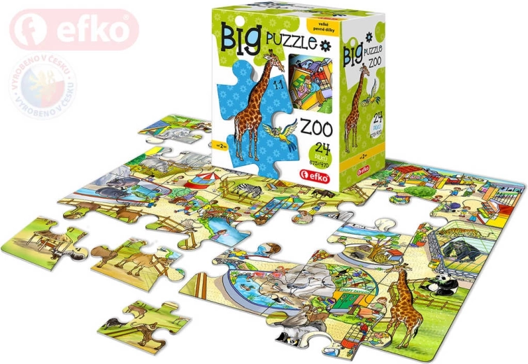 EFKO Baby Puzzle BIG au zoo – grandes pièces 24 pièces - 1 pièce